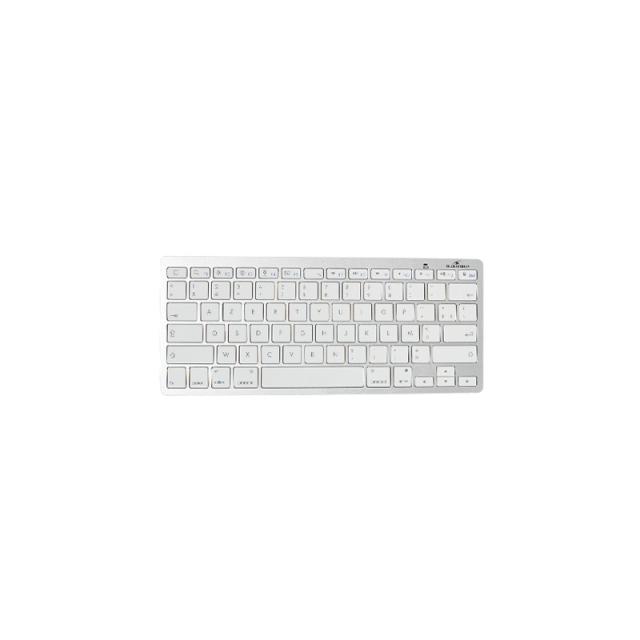 Bluestork - BS-KB-MICRO/BT/SP teclado Bluetooth QWERTY Español Plata, Blanco