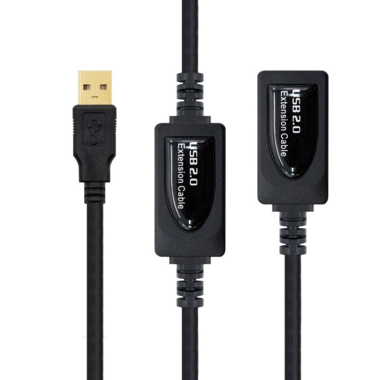 Nanocable - 10.01.0213 cable USB 15 m USB 2.0 USB A Negro