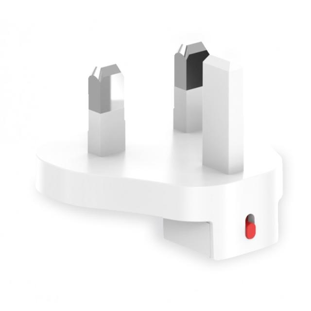 Ksix - Cargador de red Multipuerto GaN 65W, PPS, Power Delivery, Carga ultra rápida, Conectores US+UE+UK, Blanco