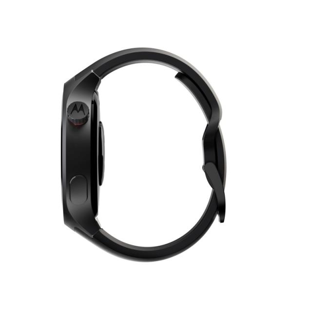 Motorola - Moto Watch 3,63 cm (1.43") OLED 47 mm Digital Pantalla táctil Negro GPS (satélite)