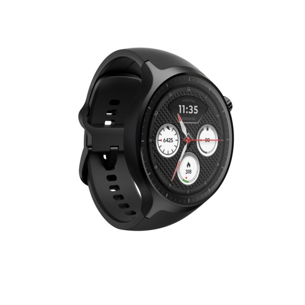 Motorola - Moto Watch 3,63 cm (1.43") OLED 47 mm Digital Pantalla táctil Negro GPS (satélite)