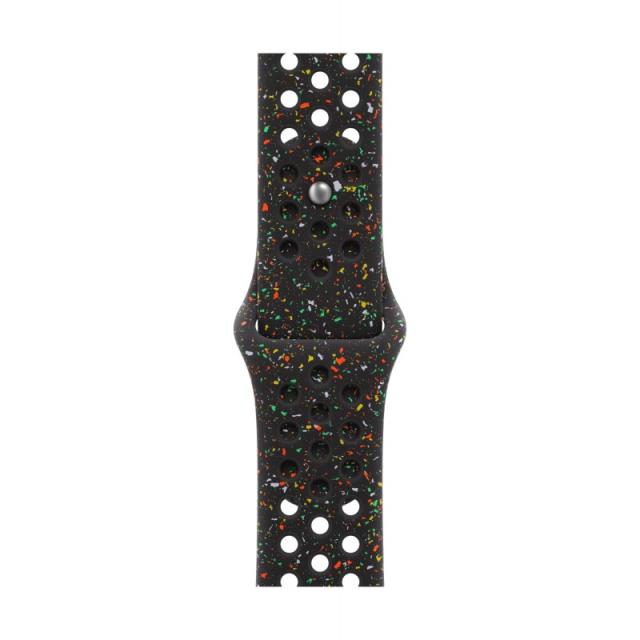 Apple - MG9X4ZM/A Accesorios para dispositivos vestibles inteligentes Grupo de rock Negro Aluminio, Fluoroelastómero