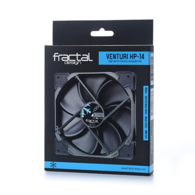 Fractal Design - Venturi HP-14 PWM Carcasa del ordenador Ventilador 14 cm Negro, Gris