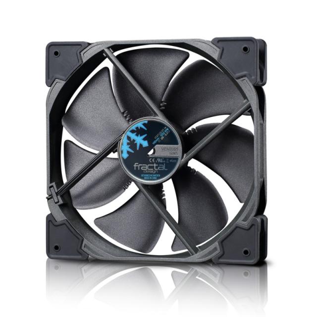 Fractal Design - Venturi HP-14 PWM Carcasa del ordenador Ventilador 14 cm Negro, Gris