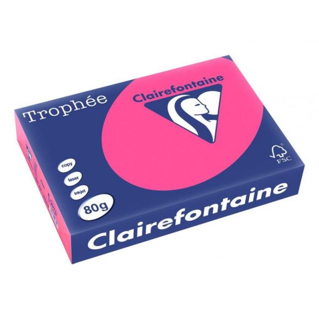 Clairefontaine - Trophée papel para impresora de inyección de tinta A4 (210x297 mm) 500 hojas Rosa