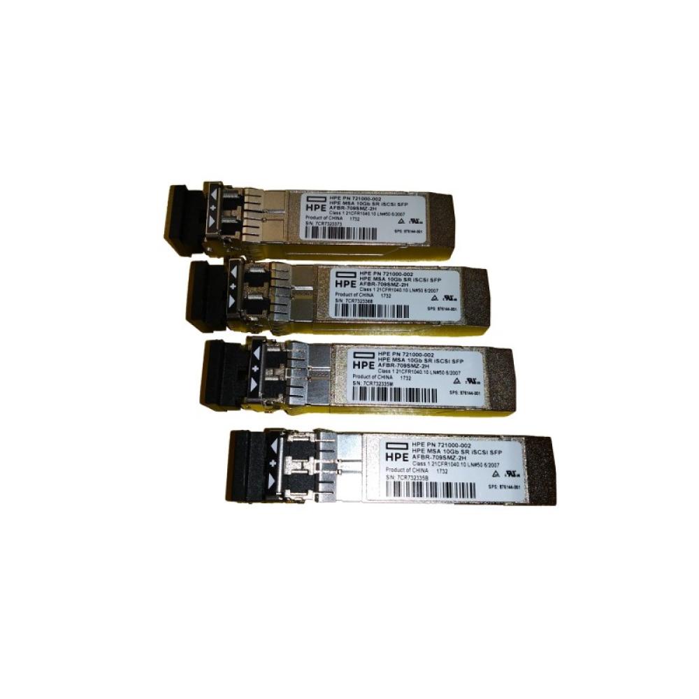 HPE - MSA 10Gb SFP+ Short Range 4-pack iSCSI Transceiver Bundle