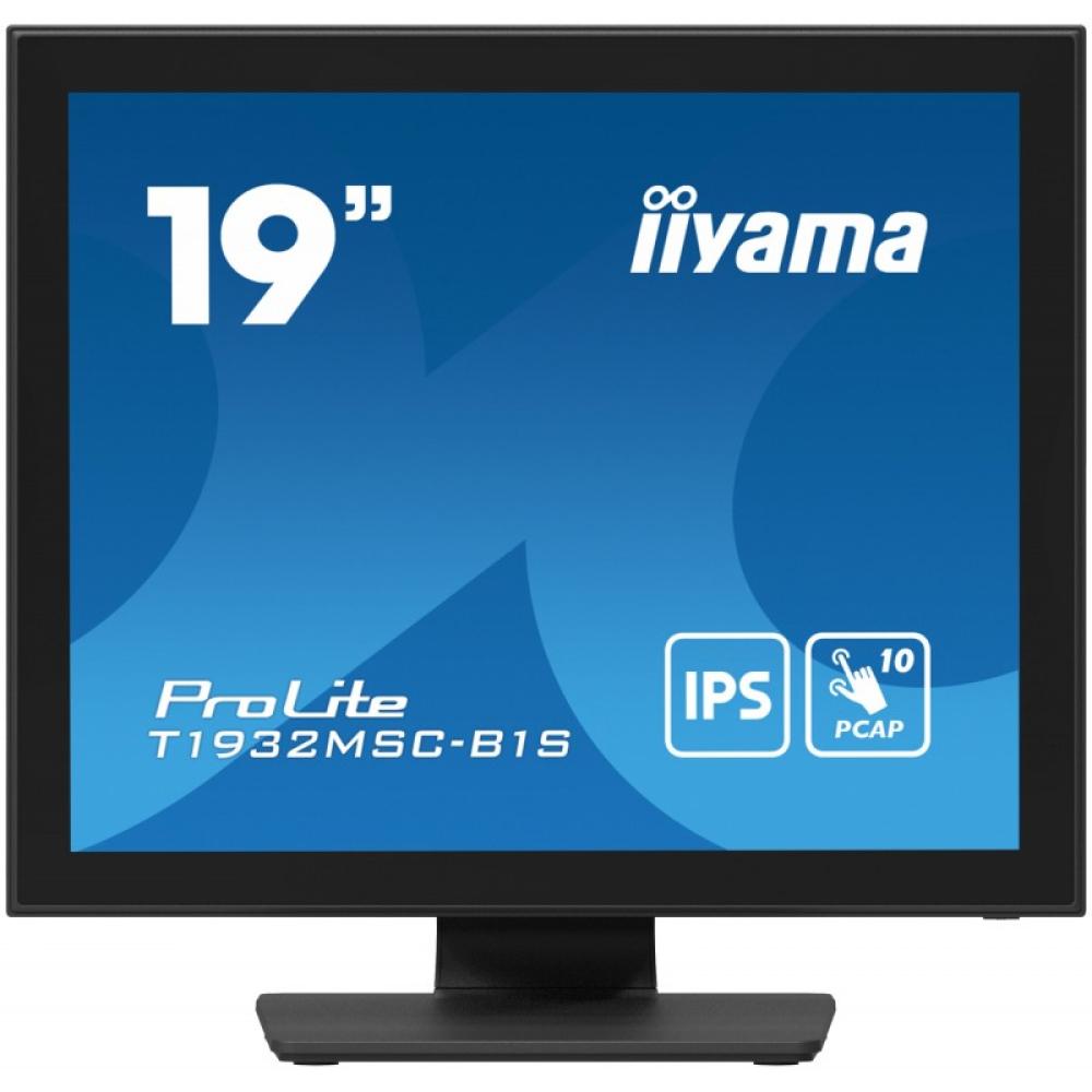 iiyama - ProLite T1932MSC-B1S pantalla para PC 48,3 cm (19") 1280 x 1024 Pixeles Full HD LED Pantalla táctil Mesa Negro