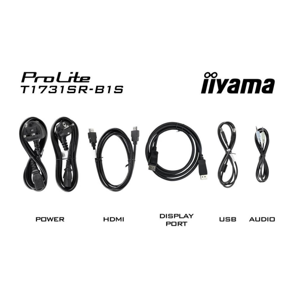 iiyama - ProLite T1731SR-B1S pantalla para PC 43,2 cm (17") 1280 x 1024 Pixeles SXGA LCD Pantalla táctil Negro