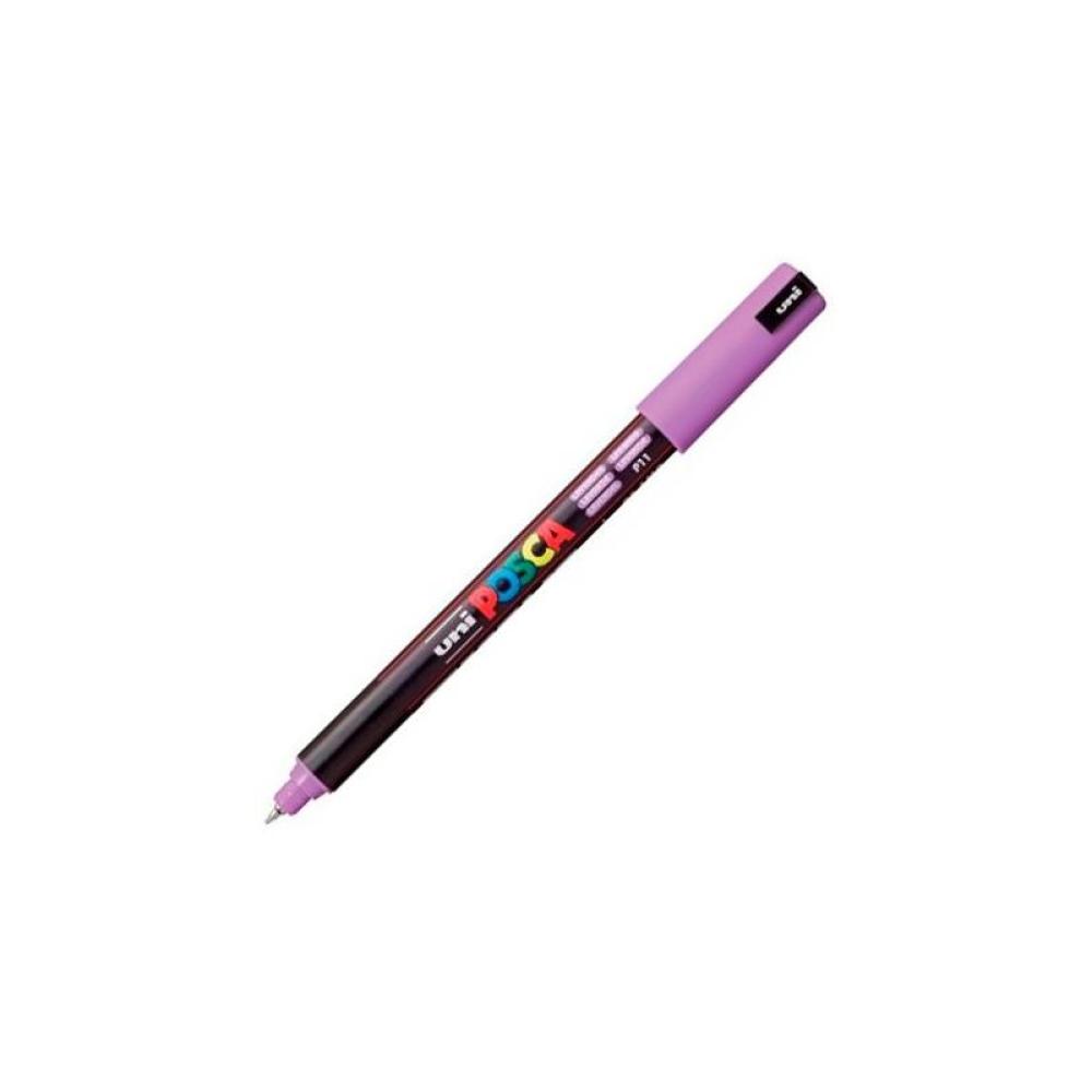 Uni-Ball - UNIBALL MARCADOR POSCA PC-1MR NO PERMANENTE PUNTA EXTRAFINA 0.7MM LAVANDA