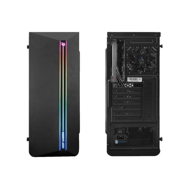 Deep Gaming - DEEPGAMING CAJA ATX A200 USB 3.2 GEN1 SIN FTE. ARGB + 1 VENTILADOR IRIS