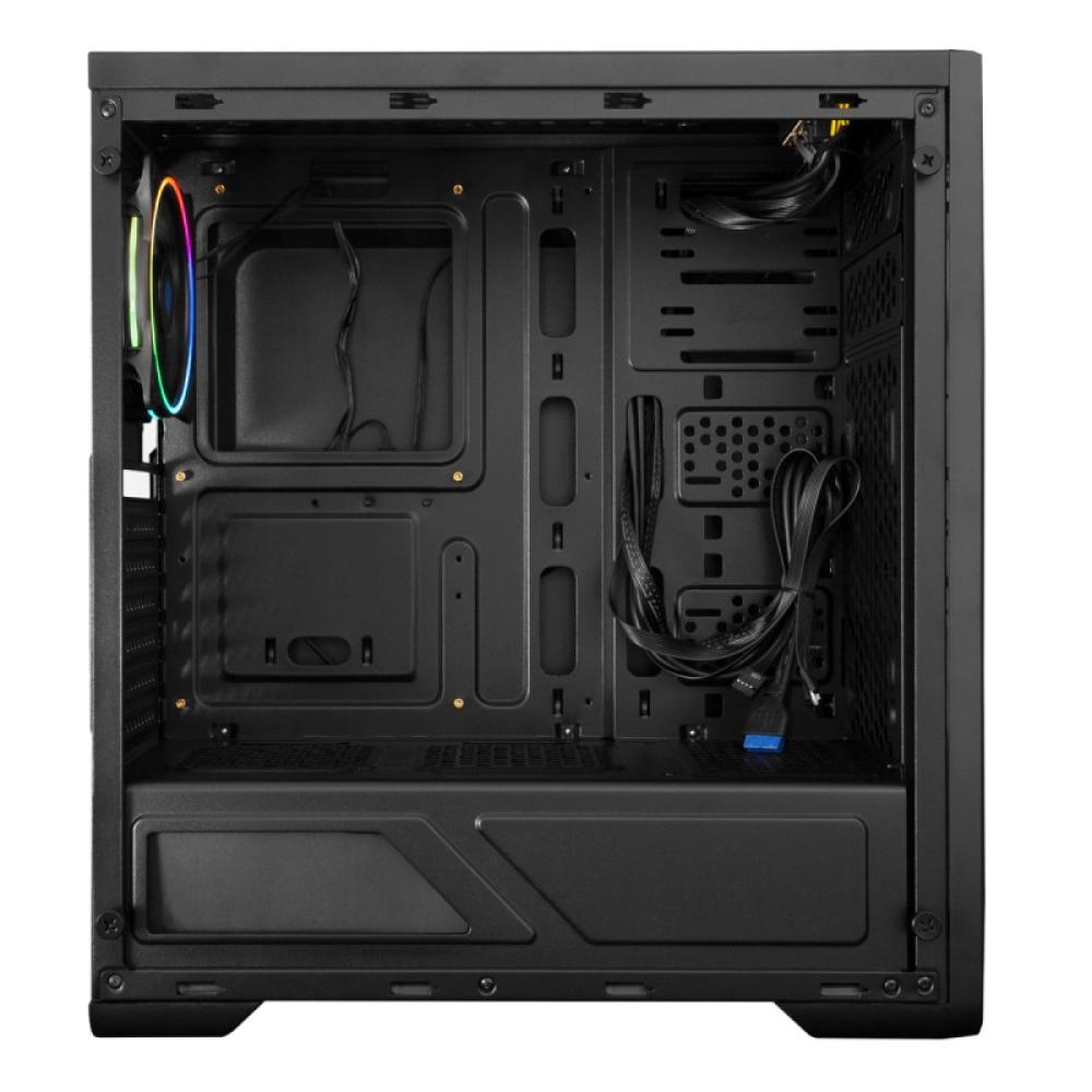 Deep Gaming - DEEPGAMING CAJA ATX A200 USB 3.2 GEN1 SIN FTE. ARGB + 1 VENTILADOR IRIS