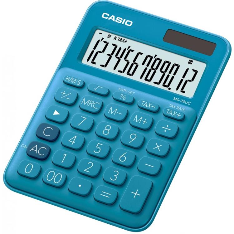 Casio - MS-20UC-BU calculadora Escritorio Calculadora básica Azul