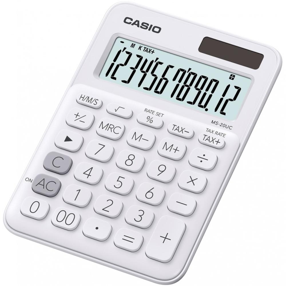 Casio - MS-20UC-WE calculadora Escritorio Calculadora básica Blanco