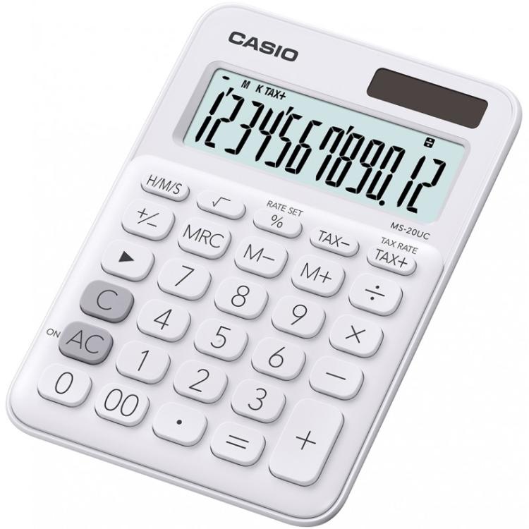 Casio - MS-20UC-WE calculadora Escritorio Calculadora básica Blanco