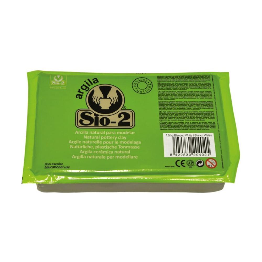 Sio-2 - PACK 8U. ARCILLA BLANCA SIO-2 1.5KG 2044000110