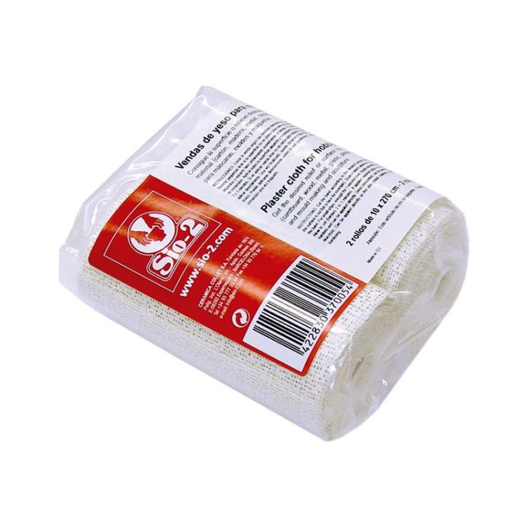 Sio-2 - PACK 2 ROLLOS VENDA YESO SIO-2 10X270CM 3600000100