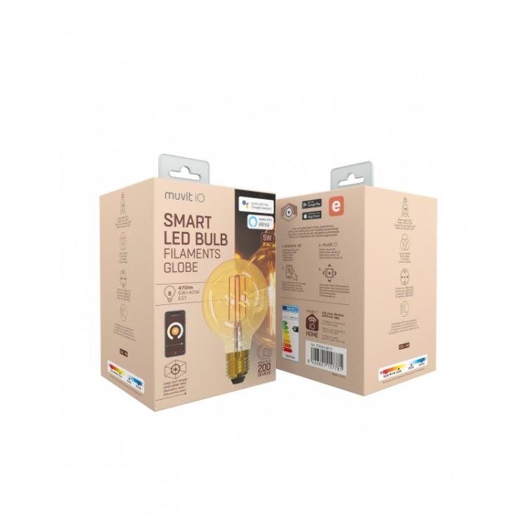 Muvit - MIOBULB012 iluminación inteligente Bombilla inteligente Wi-Fi 5 W