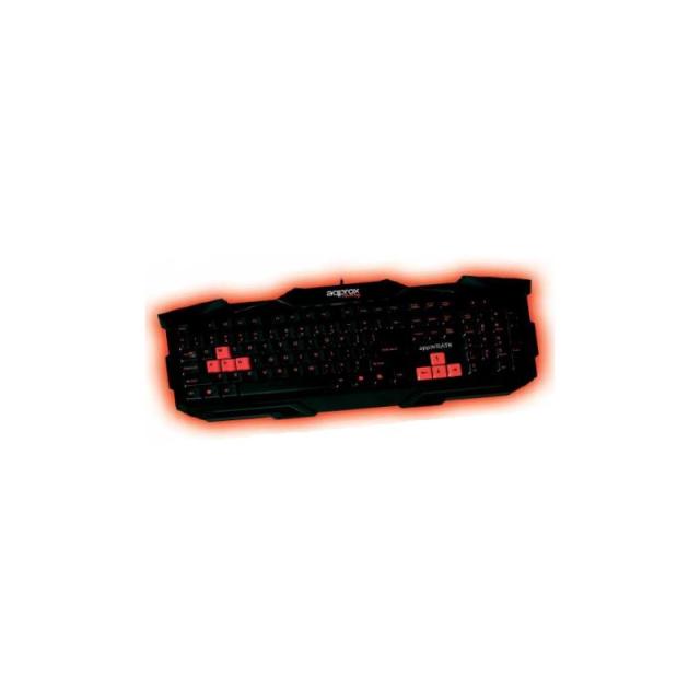 Approx - appWRATH teclado USB QWERTY Negro, Rojo