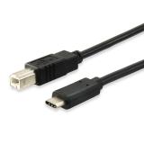 Equip - Cable USB 2.0 C a B, M/M, 1,0m