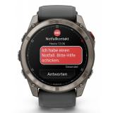 Garmin - fenix 8 Pro 3,56 cm (1.4") AMOLED 51 mm Digital 454 x 454 Pixeles Pantalla táctil Grafito, Titanio Wifi GPS (satélite)