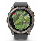 Garmin - fenix 8 Pro 3,56 cm (1.4") AMOLED 51 mm Digital 454 x 454 Pixeles Pantalla táctil Grafito, Titanio Wifi GPS (satélite)