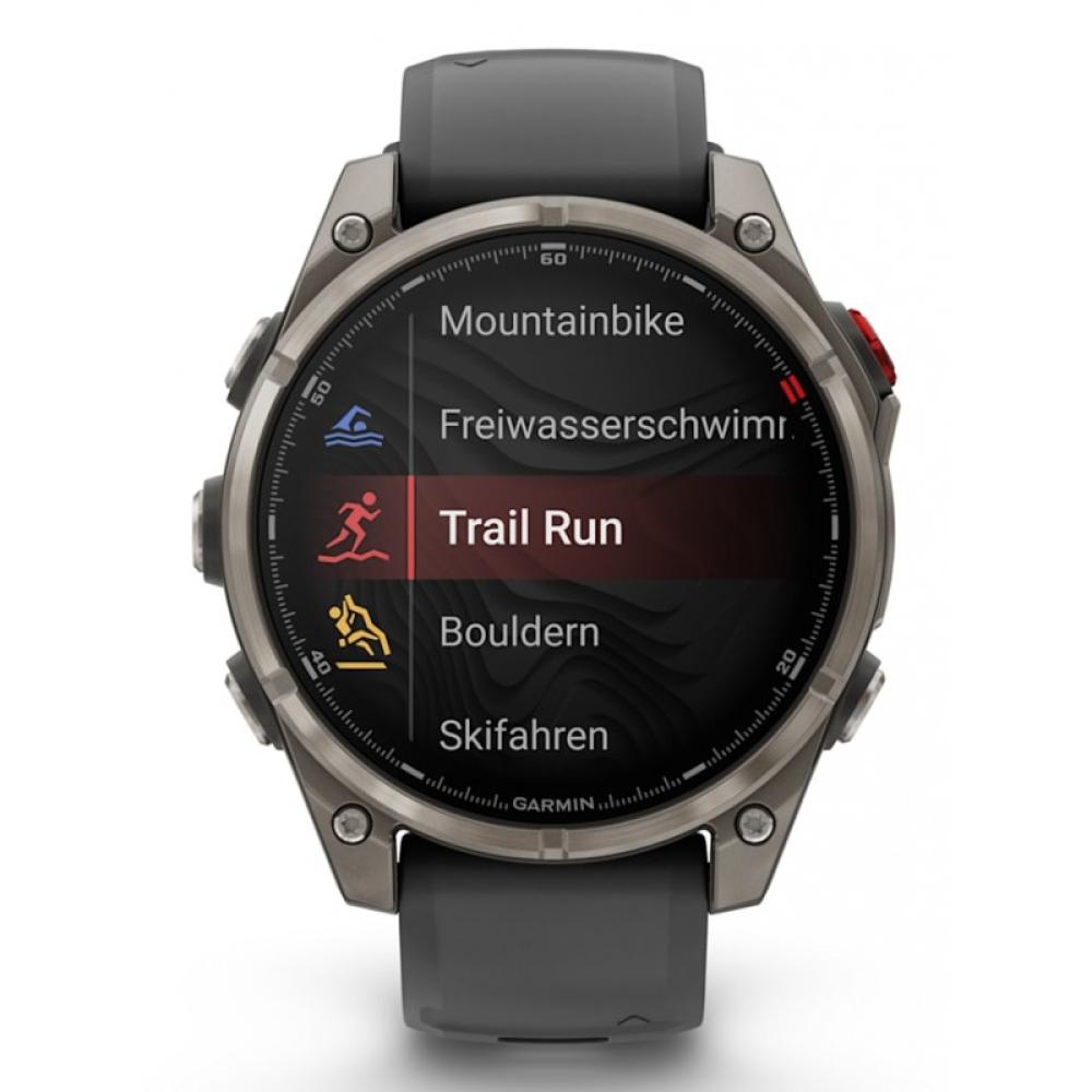 Garmin - fenix 8 Pro 3,56 cm (1.4") AMOLED 47 mm Digital 454 x 454 Pixeles Pantalla táctil Grafito, Titanio Wifi GPS (satélite)