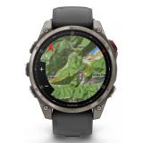 Garmin - fenix 8 Pro 3,56 cm (1.4") AMOLED 47 mm Digital 454 x 454 Pixeles Pantalla táctil Grafito, Titanio Wifi GPS (satélite)