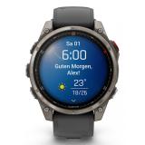 Garmin - fenix 8 Pro 3,56 cm (1.4") AMOLED 47 mm Digital 454 x 454 Pixeles Pantalla táctil Grafito, Titanio Wifi GPS (satélite)
