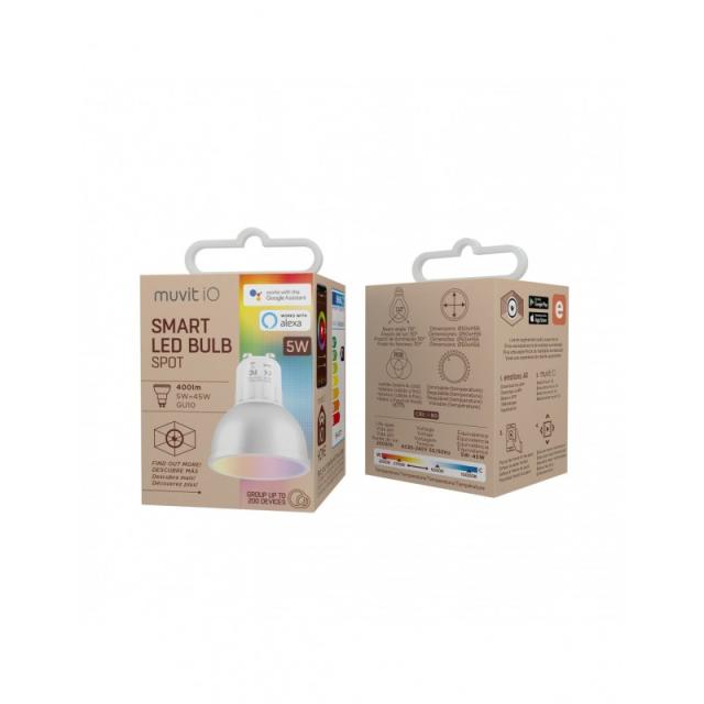 Muvit - MIOBULB014 iluminación inteligente Bombilla inteligente Wi-Fi 5 W