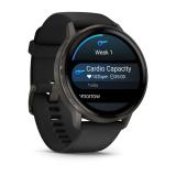 Garmin - Venu 4 3,56 cm (1.4") AMOLED 45 mm Digital 454 x 454 Pixeles Pantalla táctil Negro Wifi GPS (satélite)