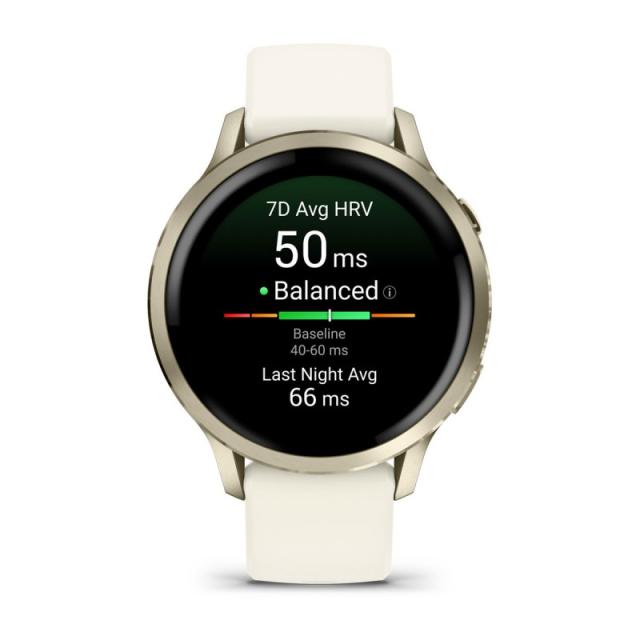Garmin - Venu 4 3,05 cm (1.2") AMOLED 41 mm Digital 390 x 390 Pixeles Pantalla táctil Oro Wifi GPS (satélite)