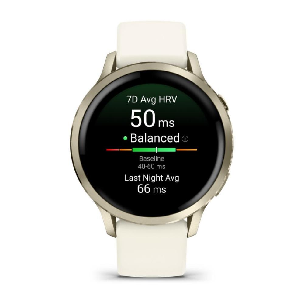 Garmin - Venu 4 3,05 cm (1.2") AMOLED 41 mm Digital 390 x 390 Pixeles Pantalla táctil Oro Wifi GPS (satélite)