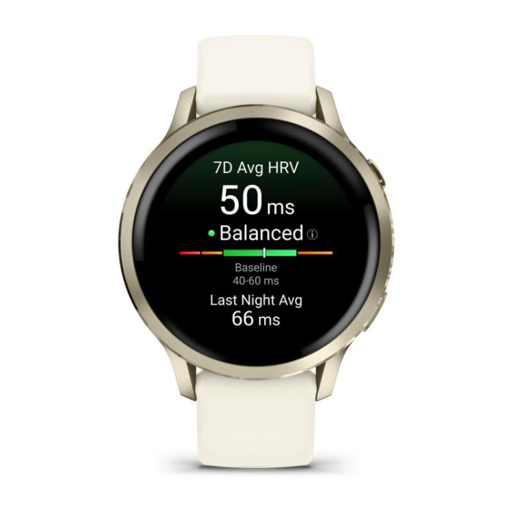 Garmin - Venu 4 3,05 cm (1.2") AMOLED 41 mm Digital 390 x 390 Pixeles Pantalla táctil Oro Wifi GPS (satélite)