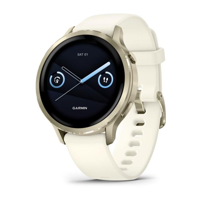 Garmin - Venu 4 3,05 cm (1.2") AMOLED 41 mm Digital 390 x 390 Pixeles Pantalla táctil Oro Wifi GPS (satélite)