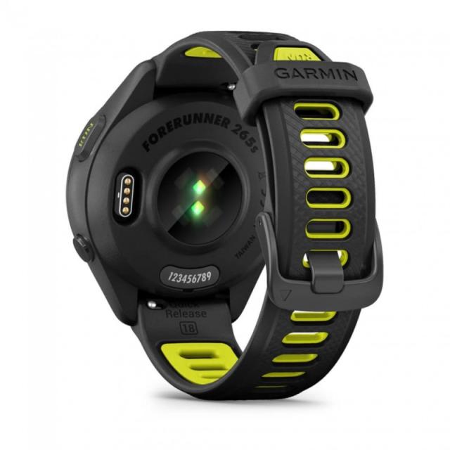 Garmin - Forerunner 265S 2,79 cm (1.1") AMOLED 42 mm Digital 360 x 360 Pixeles Pantalla táctil Negro, Gris Wifi GPS (satélite)