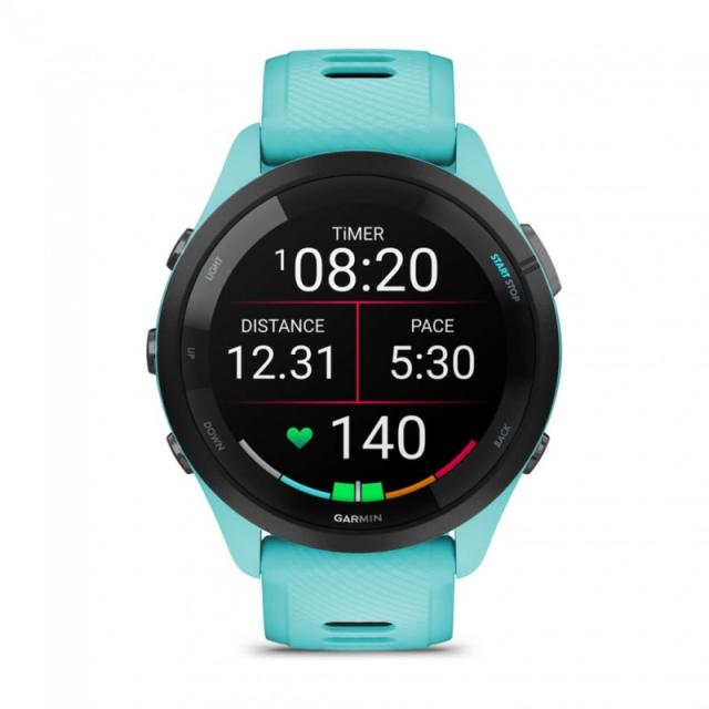 Garmin - Forerunner 265 3,3 cm (1.3") AMOLED 46 mm Digital 416 x 416 Pixeles Pantalla táctil Negro, Azul Wifi GPS (satélite)
