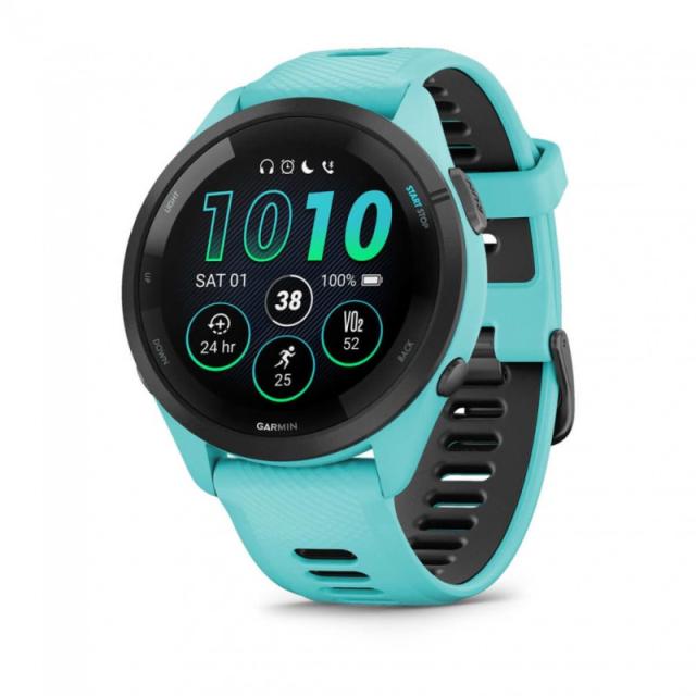 Garmin - Forerunner 265 3,3 cm (1.3") AMOLED 46 mm Digital 416 x 416 Pixeles Pantalla táctil Negro, Azul Wifi GPS (satélite)