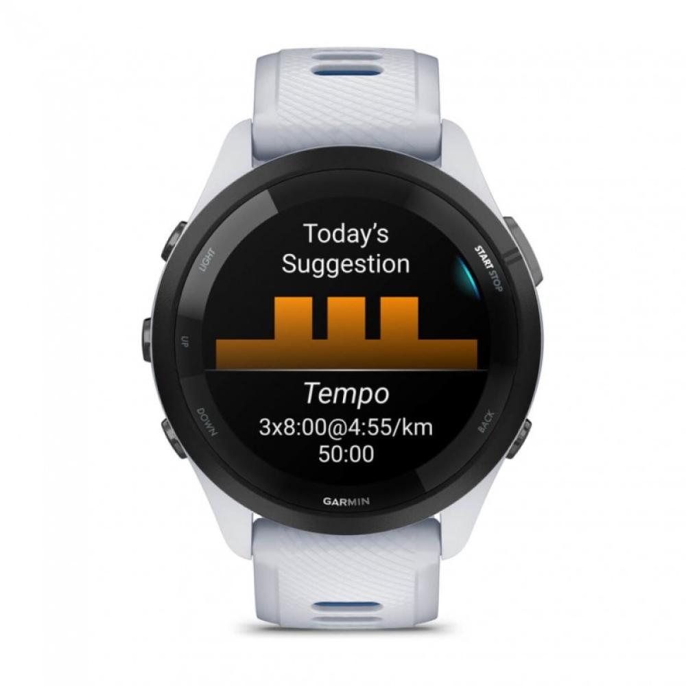 Garmin - Forerunner 265 3,3 cm (1.3") AMOLED 46 mm Digital 416 x 416 Pixeles Pantalla táctil Negro, Blanco Wifi GPS (satélite)