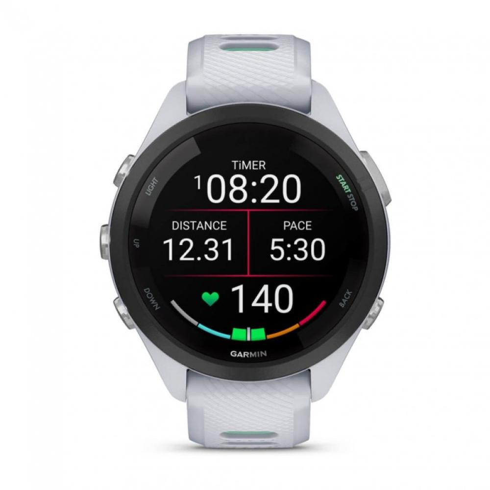 Garmin - Forerunner 265S 2,79 cm (1.1") AMOLED 42 mm Digital 360 x 360 Pixeles Pantalla táctil Negro, Blanco Wifi GPS (satélite)