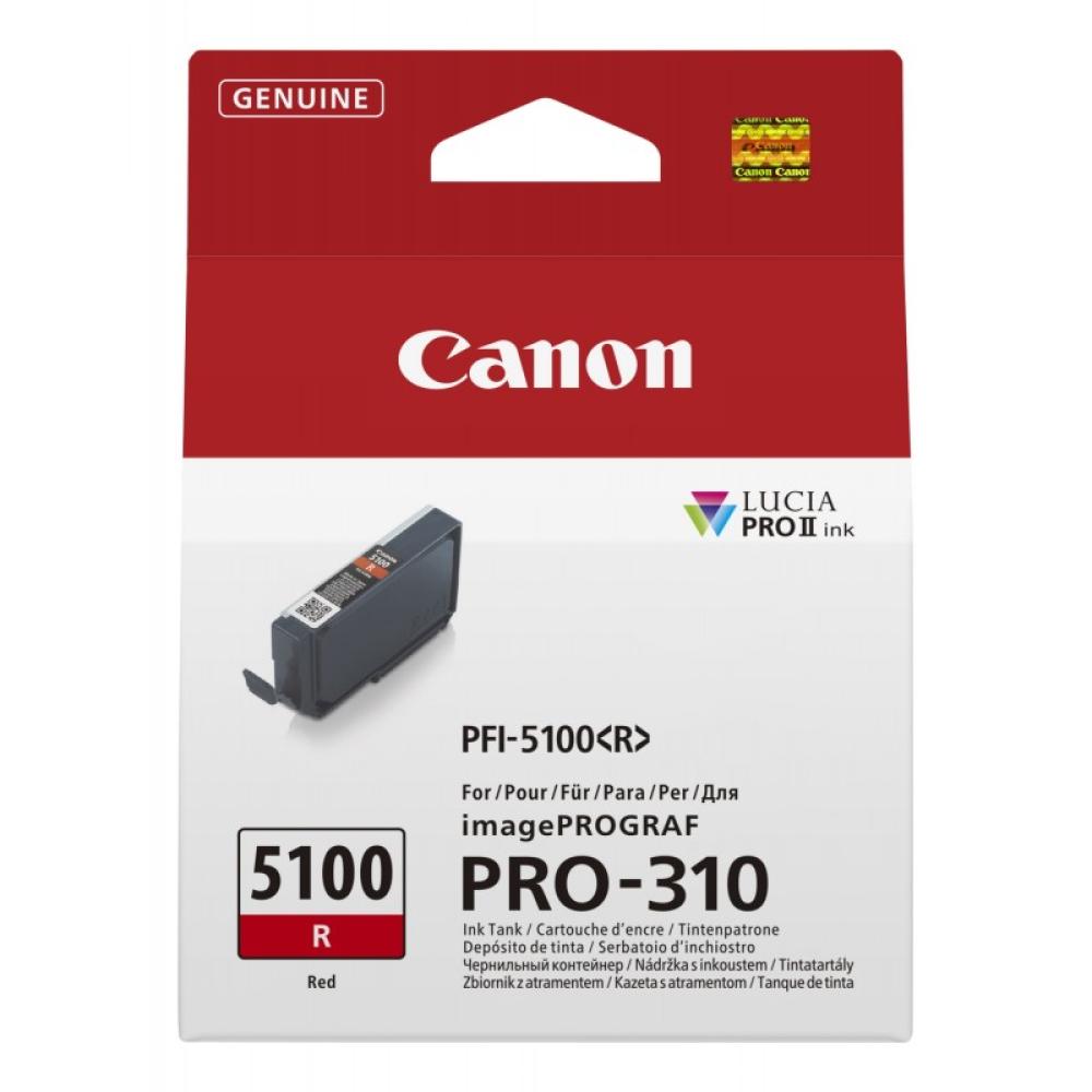 Canon - PFI-5100 R cartucho de tinta 1 pieza(s) Original Rojo
