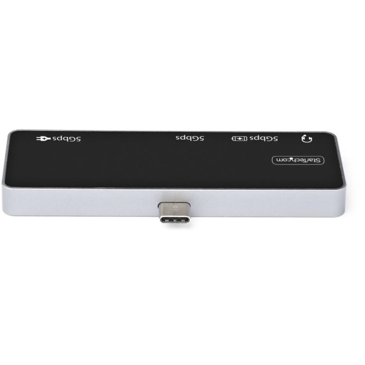 StarTech.com - Adaptador Multipuertos USB C a HDMI 2.0 de 4K 60Hz - Entrega de Alimentación PD de 100W Pass Through - Hub USB 3.