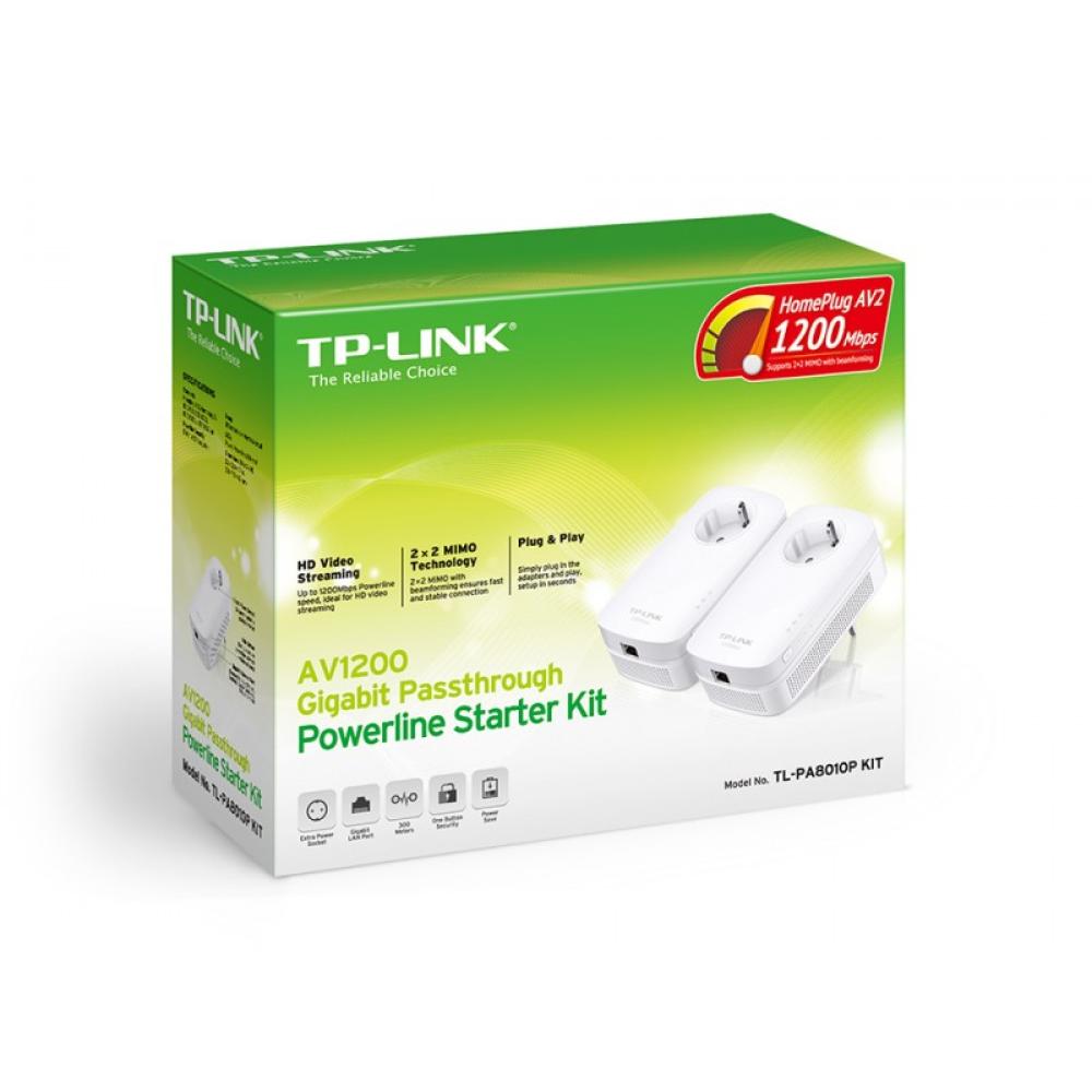 TP-Link - TL-PA8010P KIT adaptador de red PowerLine 1300 Mbit/s Ethernet Blanco 2 pieza(s)