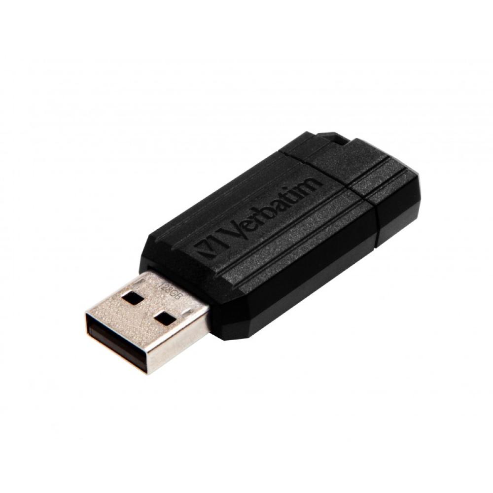Verbatim - PinStripe - Unidad USB de 128 GB - Negro