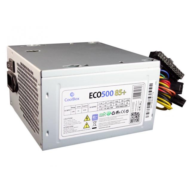 CoolBox - ECO500 85+ unidad de fuente de alimentación 300 W 20+4 pin ATX ATX Gris