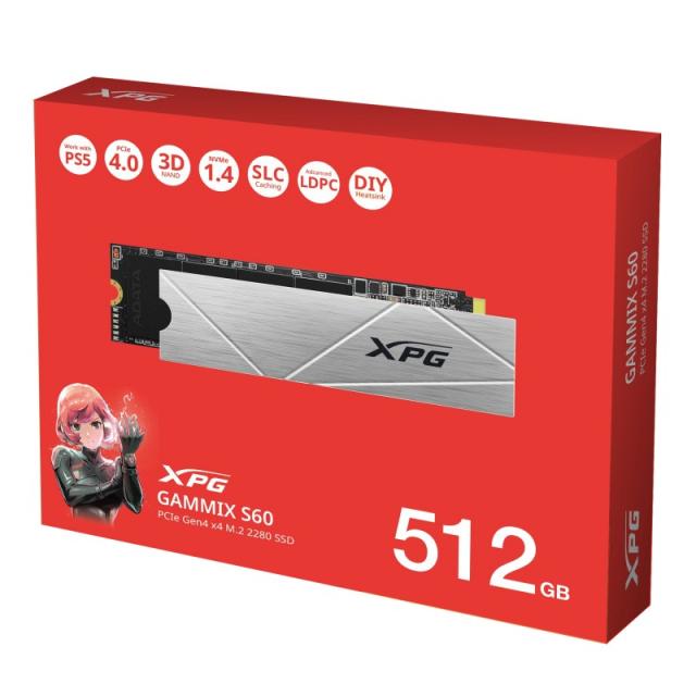 XPG - GAMMIX S60 512 GB M.2 PCI Express 4.0 NVMe 3D NAND