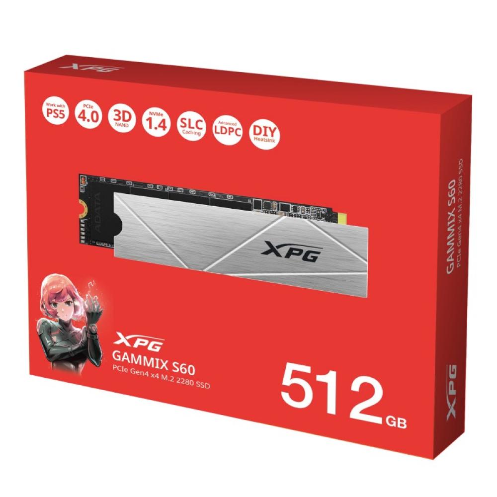 XPG - GAMMIX S60 512 GB M.2 PCI Express 4.0 NVMe 3D NAND