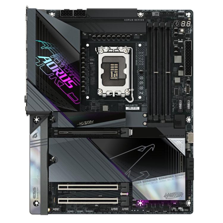 GIGABYTE - Placa base Z890 AORUS MASTER - Compatible con CPUs Intel Core Ultra (Serie 2), VRM de 18+1+2 fases, hasta 9500MHz DDR