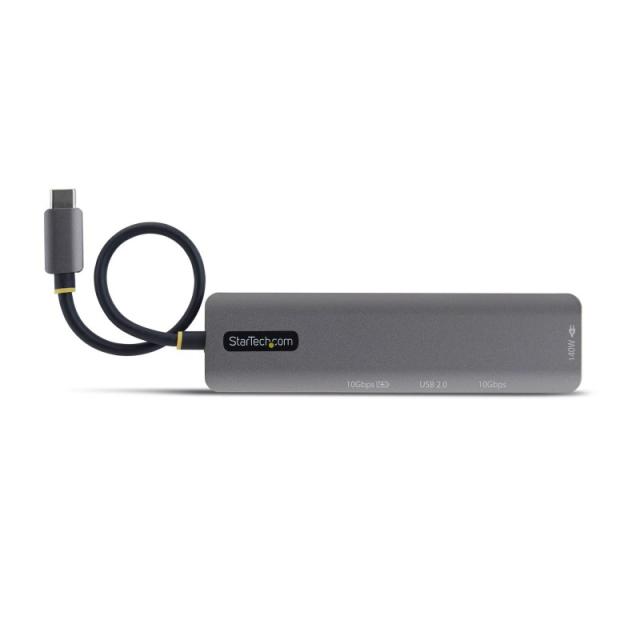 StarTech.com - Mini Dock USB-C A HDMI - Adaptador Multipuertos Tipo C - PD de 140W - 4K 60Hz - Hub USB 10Gbps - Para MacBook / D