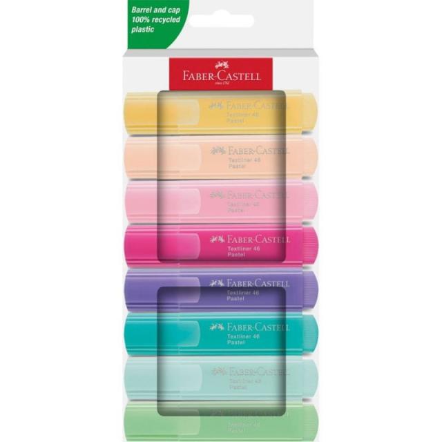 Faber-Castell - Textliner 46 Pastell marcador 8 pieza(s) Multicolor
