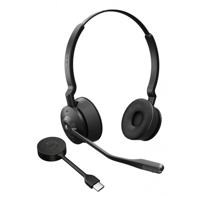 Jabra - Engage 55 SE Auriculares Inalámbrico Diadema Oficina/Centro de llamadas USB Tipo C Negro